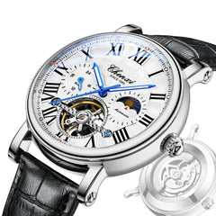 Men's High-end Automatic Hollow Flywheel Luminous Waterproof Mechanical Watch - Otaj Gifts