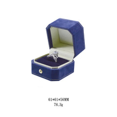 Wedding Jewelry Octagon Proposal Diamond Ring Necklace Stud Earrings Storage Box - Otaj Gifts