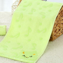 Bamboo Fiber Kitten Face Bath Towels - Otaj Gifts