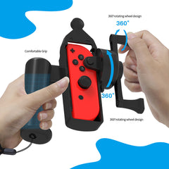 Plastic Game Console Controller Holder Fishing Rod Shaped Handle Grips Accessories - Otaj Gifts