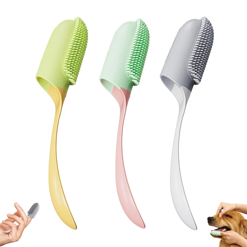 Dog Tooth Cleaning Brush Care Finger Wrap Cat Dog Oral Cleaning Toothbrush Tool Silicone Dog Cat Finger Toothbrush Supplies Pet Products - Otaj Gifts