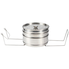 Stackable 3 Tier Stainless Steel Steamer Cooker Pot Set Cook Food Pressure Pot Accessories - Otaj Gifts