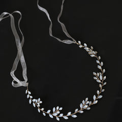 Protein Rhinestone Headdress With Yarn Strip - Otaj Gifts