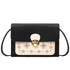 Small square bag double color matching shoulder bag - Otaj Gifts