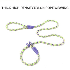 Dog Rope Pet Pulling Rope Puppy Strap Traction Rope Heavy Duty Belt Large Dog Leash Dog Collar Strap Dog Training Pet Harness Hands-Free Leash For Small Dogs Multicolor Pet Supplies - Otaj Gifts