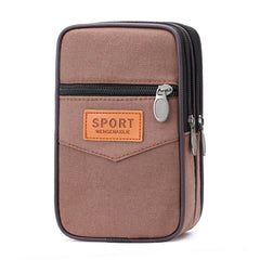 Enlarged Canvas Mobile Phone Bag Zipper Waterproof - Otaj Gifts