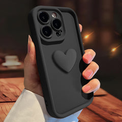 Three-dimensional Love Skin-friendly Frosted Lens All-inclusive Phone Case - Otaj Gifts