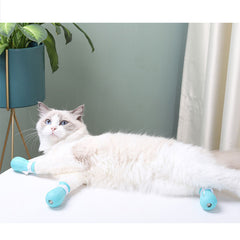 Adjustable Cat Foot Claw Cover Anti-Scratch Prickly Nail Glove Cat Boots For Cats Only, Anti-Scratch Cat Feet Claw Covers Adjustable Prickly Anti-Off Shoes Nail Glove - Otaj Gifts
