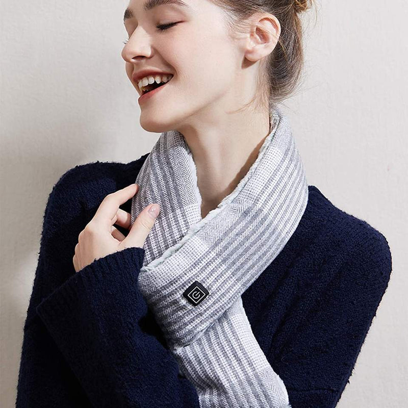 Rabbit Plush Washable Usb Rechargeable Heated Scarf - Otaj Gifts