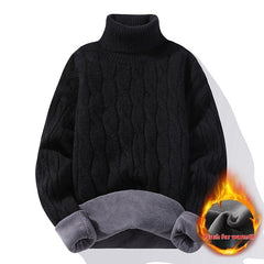 High Neck Velvet Thickening Thermal Sweater - Otaj Gifts