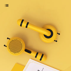Little Bee Pet Needle Comb Cat Comb One Button Washing Artifact Pet Comb Hair Removal Pet Washing Brush Little Bee Pet Hair Removal Brush Comb - Gentle And Effective Grooming Tool For Dogs And Cats - Otaj Gifts