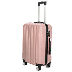 Vertical 3-in-1 Spinner Wheel With Handle Trolley Box 20in 24in 28in ABS Aluminum Alloy Trolley Fashion Color - Rose Gold - Otaj Gifts