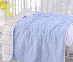 110 * 110cm baby bath towel cover blanket gauze children quilt quality baby children pure cotton 6 six layer gauze bath towel - Otaj Gifts