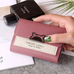 Small Purse Female Short Style Folding Personality Student Mini Money Clip - Otaj Gifts