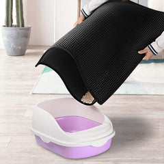 Kitty Cat Litter Mat Trapping Honeycomb Double Layer Design Waterproof Double Layer EVA Cat Litter Pad Waterproof Non-slip Sand Basin Filter Kitten Dog Washable Mattress - Otaj Gifts