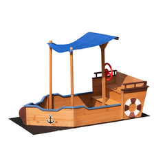 Wooden Sandbox With Storage Bench And Seat, Outdoor Toys For Children Aged 3-8 Years - Otaj Gifts