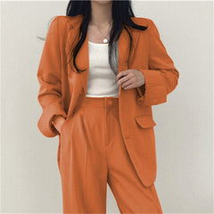 Women's Fashion L Korean Style Leisure Suit Trousers Suit - Otaj Gifts