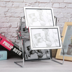 Horizontal Placement Photography Studio Rotating Metal Photo Picture Frame for 6x4in Photo - Otaj Gifts