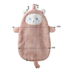 Hand Towels Can Be Hung Cartoon Absorbent Towels Bathroom Housework Cleaning - Otaj Gifts