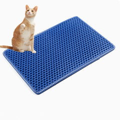 Double-layer Rice Cat Litter Mat - Otaj Gifts