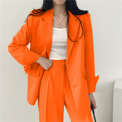 Women's Fashion L Korean Style Leisure Suit Trousers Suit - Otaj Gifts
