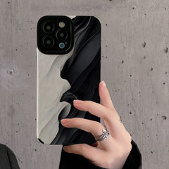 Wave Pattern Veneer Phone Case - Otaj Gifts
