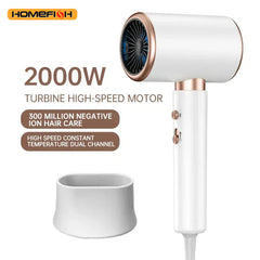 F37 2000W  Gear Professional Hair Dryer Negative Lonic Blow Dryer Hot Cold Wind Air Brush Hairdryer Strong PowerDryer Salon Tool - Otaj Gifts