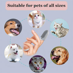 Dog Tooth Cleaning Brush Care Finger Wrap Cat Dog Oral Cleaning Toothbrush Tool Silicone Dog Cat Finger Toothbrush Supplies Pet Products - Otaj Gifts