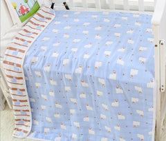 110 * 110cm baby bath towel cover blanket gauze children quilt quality baby children pure cotton 6 six layer gauze bath towel - Otaj Gifts