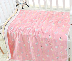 110 * 110cm baby bath towel cover blanket gauze children quilt quality baby children pure cotton 6 six layer gauze bath towel - Otaj Gifts