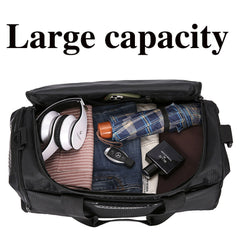 52x27x25cm Large Black Sport Gym Tote New Duffle Bag Travel Work Gear Bag - Otaj Gifts
