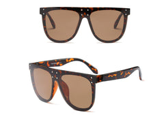 Fashion men and women glasses big box face slimming sunglasses - Otaj Gifts