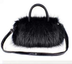 Winter cute imitation fur one shoulder messenger bag - Otaj Gifts