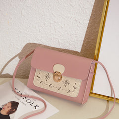Small square bag double color matching shoulder bag - Otaj Gifts