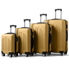 Vertical Striped Four In One Suitcase - Otaj Gifts