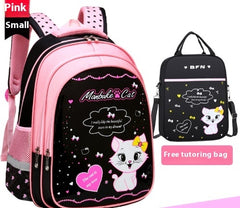 Kids School Cute Cat Print Backpack - Otaj Gifts