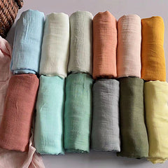Pure Color Bamboo Cotton Wrap Towels For Newborn Babies - Otaj Gifts