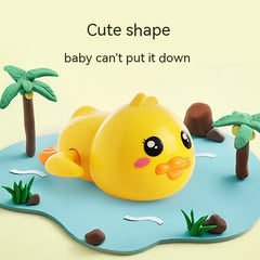 Baby Bath Toys Children Playing Water Small Yellow Duck Swimming Playing Water Little Duck Little Turtle - Otaj Gifts