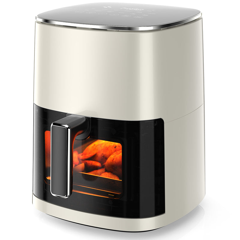 Air Fryer 6 Quart Capacity With Window Square Air Fryer 12-in-1 Air Fry, Roast, Reheat, Dehydrate, Bake, Steam With 400F - Otaj Gifts
