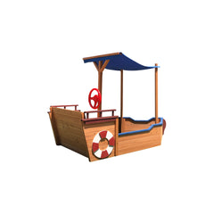 Wooden Sandbox With Storage Bench And Seat, Outdoor Toys For Children Aged 3-8 Years - Otaj Gifts