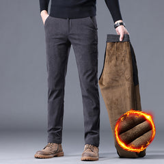Business Loose Straight Corduroy Velvet Padded Casual Pants - Otaj Gifts