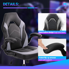 PU Leather Ergonomic Office Chair Swivel Computer Gaming Chair With Lumbar Support - Otaj Gifts