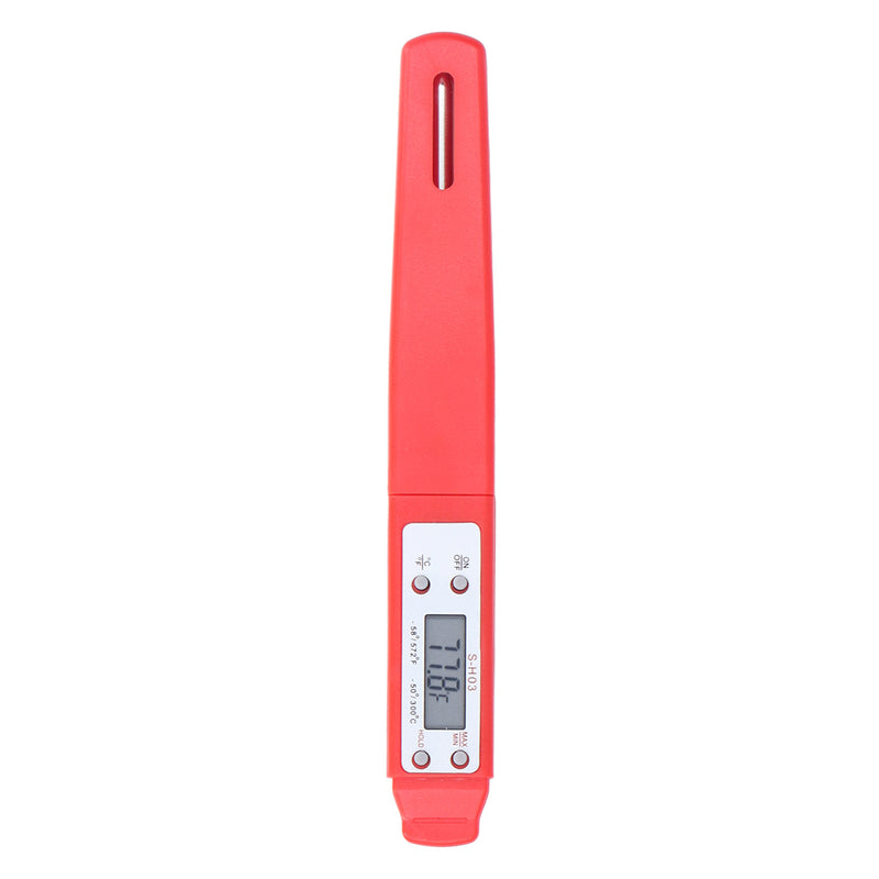 Digital Food Thermometer Automatic Calibration Pen Style High Accuracy Electronic Pocket Thermometer Red - Otaj Gifts