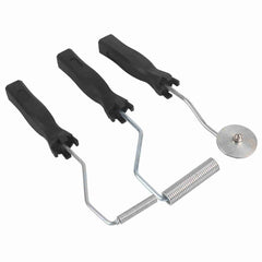 3Pcs/set Aluminum Alloy Fiberglass Bubble Paddle Tool Laminating Roller Kit for FRP Mould(Sawtooth) - Otaj Gifts