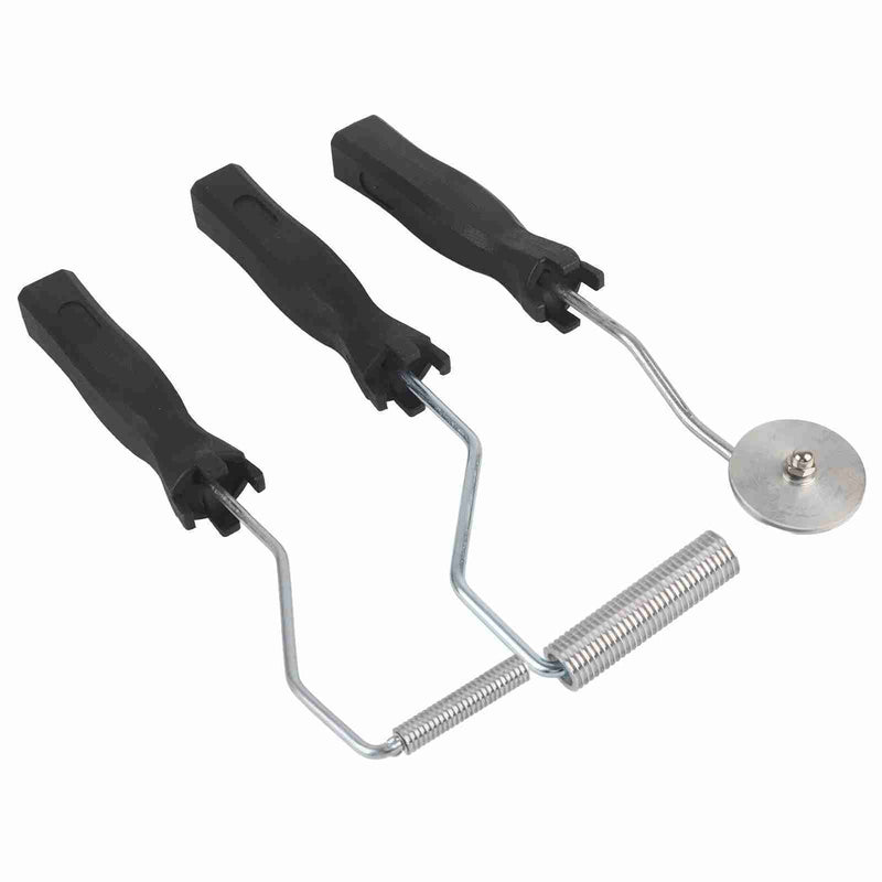 3Pcs/set Aluminum Alloy Fiberglass Bubble Paddle Tool Laminating Roller Kit for FRP Mould(Sawtooth) - Otaj Gifts