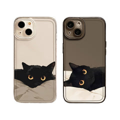 Black Cat High Sense Couple Phone Case - Otaj Gifts