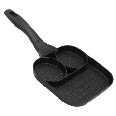 3 in 1 Egg Frying Pan Non Stick Fried Egg Cooker Steak Sausage Cooking Pan for Kitchen Use - Otaj Gifts