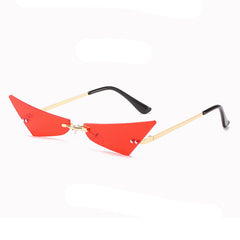 Trendy Men And Women Sun Glasses Retro Triangle European And American Cat Eye Disco Instafamous Sunglasses - Otaj Gifts