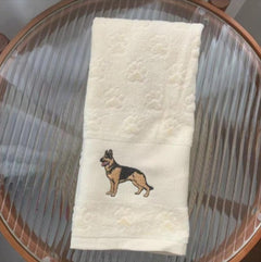 Dog Embroidery Water Absorbing Wash Towel - Otaj Gifts