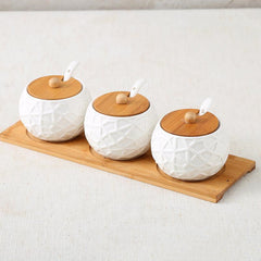 Seasoning Jar Seasoning Bottle Salt Monosodium Glutamate Seasoning Box Set Household - Otaj Gifts